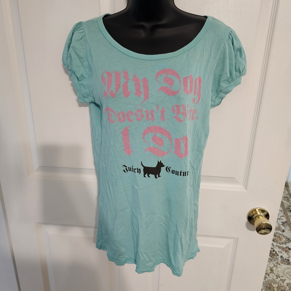 Juicy Couture Blue Graphic Tee